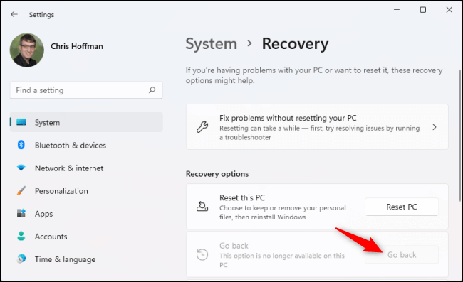 go-back هل يجب عليك الترقية إلى Windows 11؟