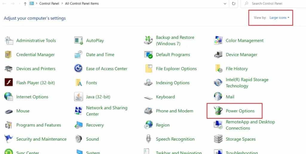 go-to-the-Power-Options-and-click-on-it-1024x515-1 إصلاح جهاز USB غير معروف في Windows 10