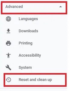 here-click-on-the-advanced-setting-in-the-left-pa-1 كيفية إصلاح Chrome يستمر في التوقف