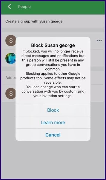 how-to-block-someone-on-google-hangouts-for-iphone-android-step-8_935adec67b324b146ff212ec4c69054f كيفية حظر وإلغاء حظر شخص ما على Google Hangouts