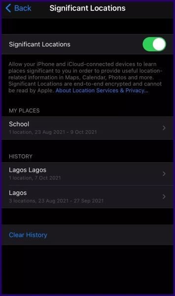 how-to-manage-iphone-significant-locations-step-7_2021-10-20-160803_935adec67b324b146ff212ec4c69054f كيفية إدارة المواقع المهمة على iPhone