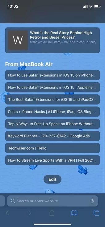 icloud-tabs-in-safari_7c4a12eb7455b3a1ce1ef1cadcf29289 أفضل 6 طرق لتخصيص صفحة بدء Safari على iPhone