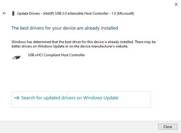 if-you-driver-is-already-up-to-date-then-you-will-2 إصلاح جهاز USB غير معروف في Windows 10