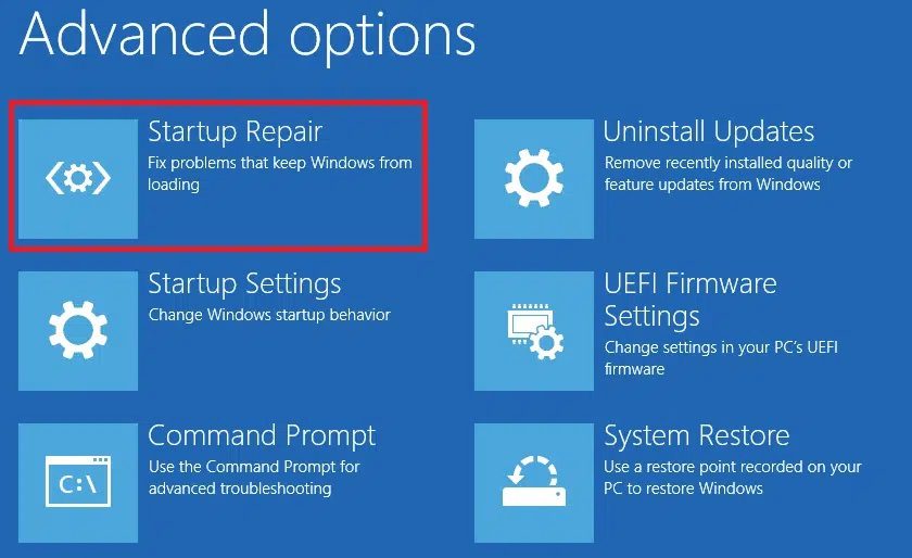 in-the-advanced-options-screen-click-on-startup-r-1 إصلاح Windows 10 عالق عند الاستعداد لـ Windows
