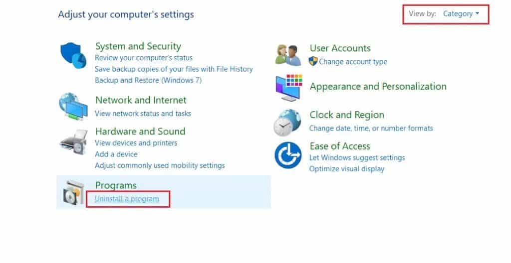 in-the-control-panel-select-uninstall-a-program-1024x528-1 إصلاح عدم القدرة على تشغيل Star Wars Battlefront 2