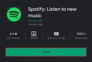install-option-for-spotify-in-google-play-store-300x203-1 إصلاح عدم فتح Spotify على Windows 10