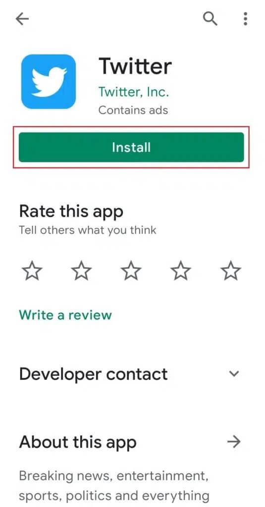 install-twitter-app-on-AndroidHonor-Play-535x1024-1 9 طرق لإصلاح عدم تشغيل Twitter لمقاطع الفيديو