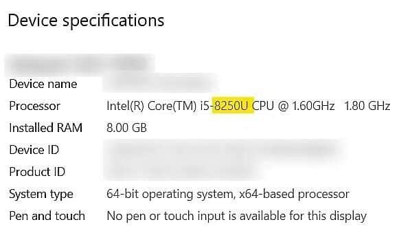 it-will-open-the-about-section-of-settings-now-un كيفية التحقق من جيل معالجات إنتل للكمبيوتر المحمول