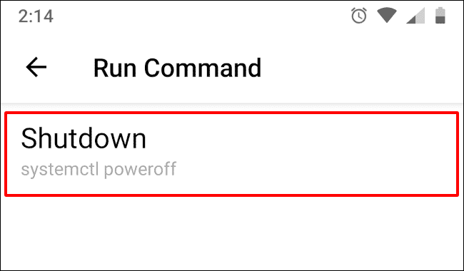 kde-connect-android-shutdown-command2 كيفية إيقاف تشغيل جهاز كمبيوتر Ubuntu