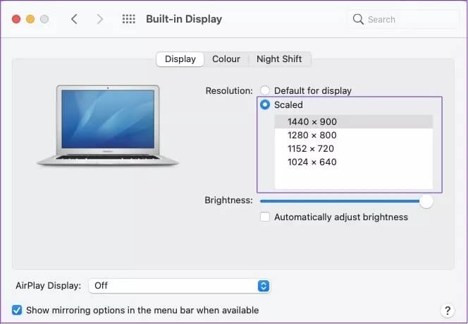 mac-scaled-resolution_4d470f76dc99e18ad75087b1b8410ea9 كيفية إصلاح ضبابية شاشة Mac