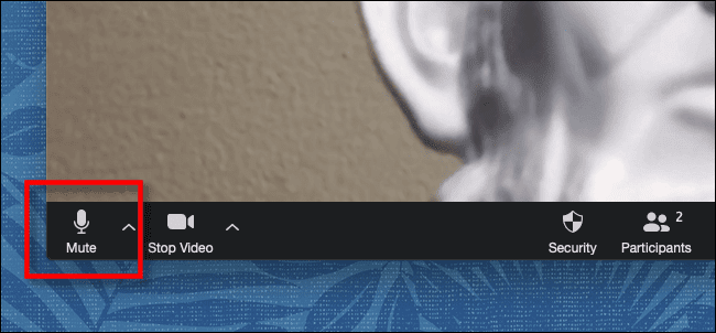 mute_toolbar كيفية كتم صوتك على مكالمة Zoom