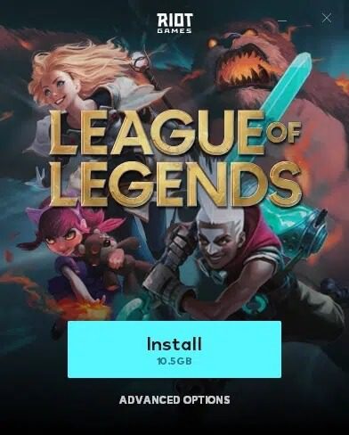 now-click-on-the-install-option إصلاح شاشة League of Legends السوداء في Windows 10