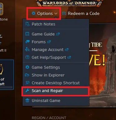 now-scroll-down-the-menu-and-click-on-scan-and-re إصلاح مشكلة Overwatch FPS Drops