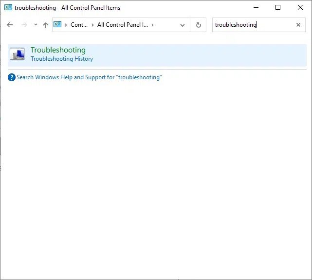 now-search-for-the-troubleshooting-option-using-t-4 8 حلول لمشكلة عدم اكتمال تنصيب Windows 10
