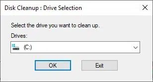 now-select-the-drive-you-wanted-to-perform-a-clea كيفية إصلاح ارتفاع استخدام وحدة المعالجة المركزية CPU بسبب hkcmd