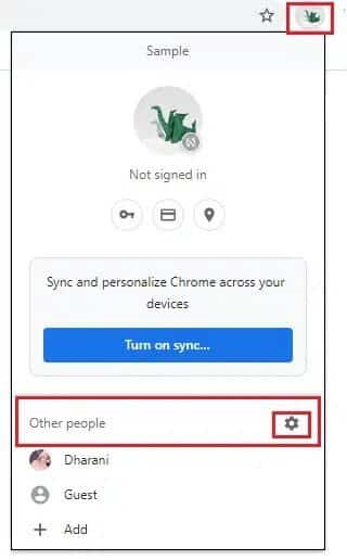 now-select-the-gear-icon-in-the-other-people-menu كيفية إصلاح Chrome يستمر في التوقف