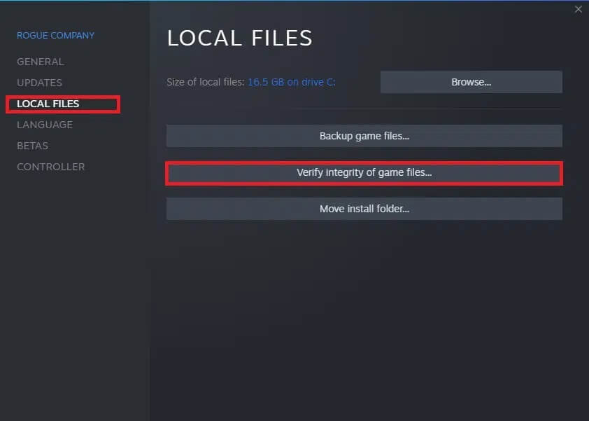 now-switch-to-the-local-files-tab-and-click-on-ve-4 5 طرق لإصلاح عميل Steam