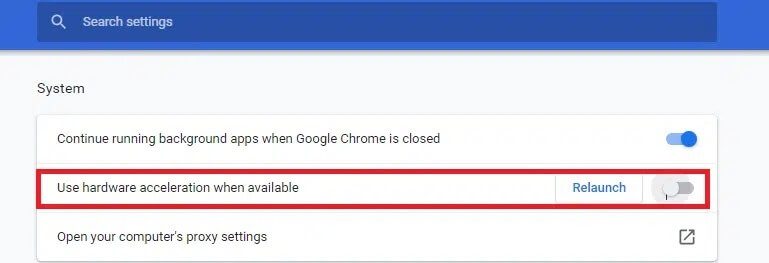 now-toggle-off-the-setting-use-hardware-acceler 9 طرق لإصلاح عدم تشغيل Twitter لمقاطع الفيديو