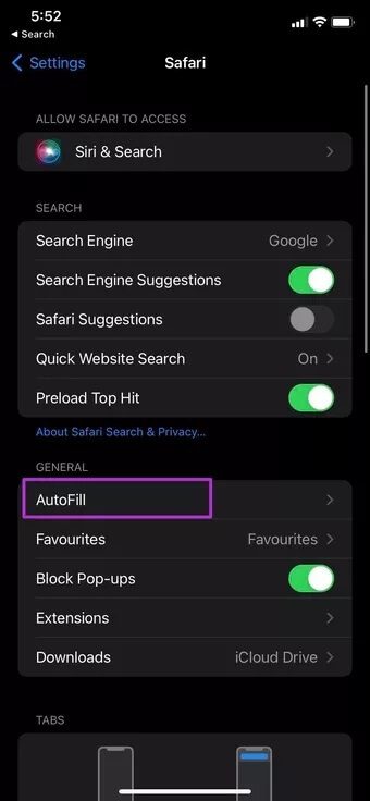 open-autofill-menu_7c4a12eb7455b3a1ce1ef1cadcf29289 كيفية إزالة بطاقات الائتمان المحفوظة على iPhone