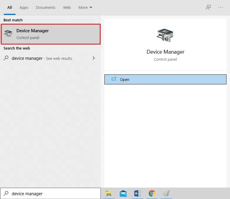 open-device-manager إصلاح خطأ لم يتم ترحيل الجهاز على نظام التشغيل Windows 10