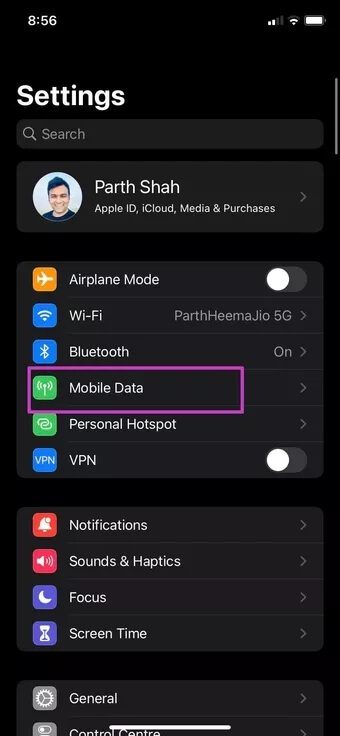 open-mobile-data-menu_7c4a12eb7455b3a1ce1ef1cadcf29289-1 أفضل 8 طرق لإصلاح عدم اتصال FaceTime على iPhone