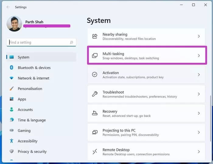 open-multitasking-menu_935adec67b324b146ff212ec4c69054f كيفية استخدام النوافذ المتعددة على Windows 11