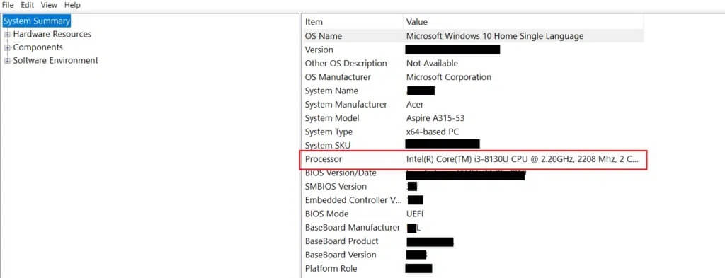open-system-information-and-view-the-processor-information-1024x393-1 كيفية التحقق من جيل معالجات إنتل للكمبيوتر المحمول