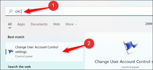 open-uac-settings كيفية تعطيل التحكم في حساب المستخدم (UAC) على نظام التشغيل Windows