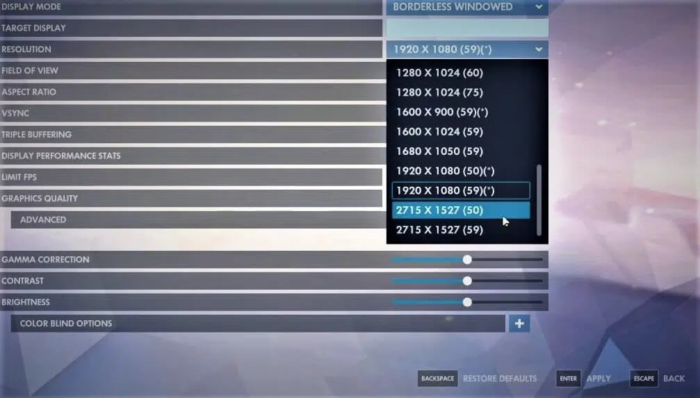 overwatch-display-resolution-change-2 إصلاح مشكلة Overwatch FPS Drops