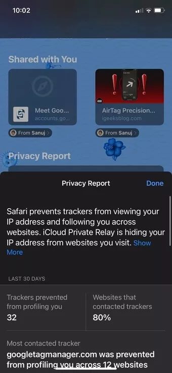 privacy-report-in-safari_7c4a12eb7455b3a1ce1ef1cadcf29289 أفضل 6 طرق لتخصيص صفحة بدء Safari على iPhone