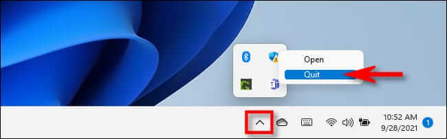 quit_teams كيفية التخلص من Teams على Windows 11