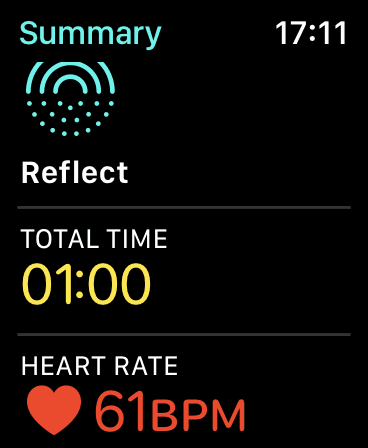 reflect_summary كيف (ولماذا) استخدام تطبيق Mindfulness على Apple Watch