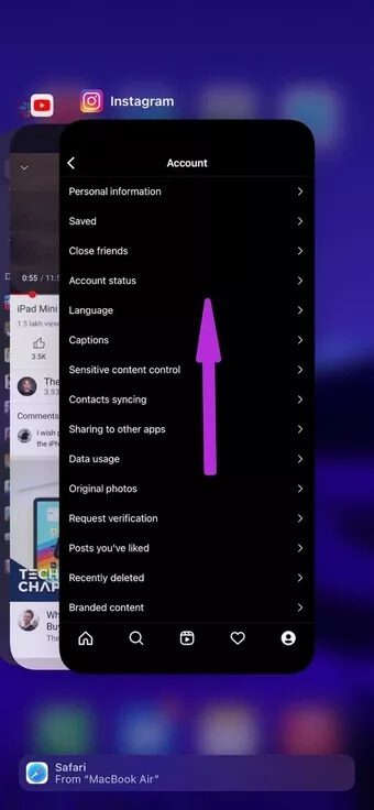remove-apps-from-background_7c4a12eb7455b3a1ce1ef1cadcf29289 أفضل 7 طرق لإصلاح تأخر Instagram على iPhone و Android