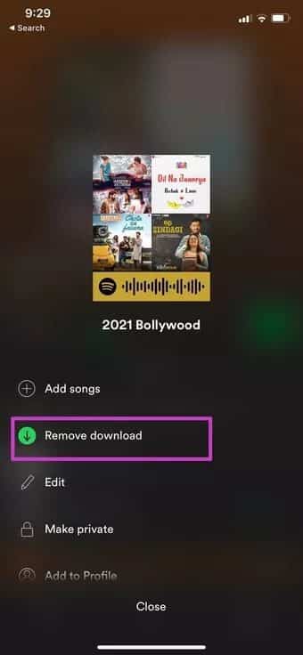remove-download-from-spotify_7c4a12eb7455b3a1ce1ef1cadcf29289 أفضل 6 طرق لتحرير مساحة على iPhone دون حذف التطبيقات