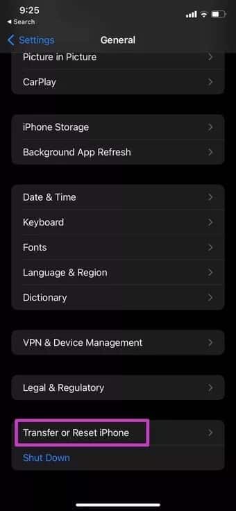 reset-menu-on-iPhone_7c4a12eb7455b3a1ce1ef1cadcf29289 أفضل 9 طرق لإصلاح عدم تشغيل مقاطع فيديو YouTube على iOS و Android