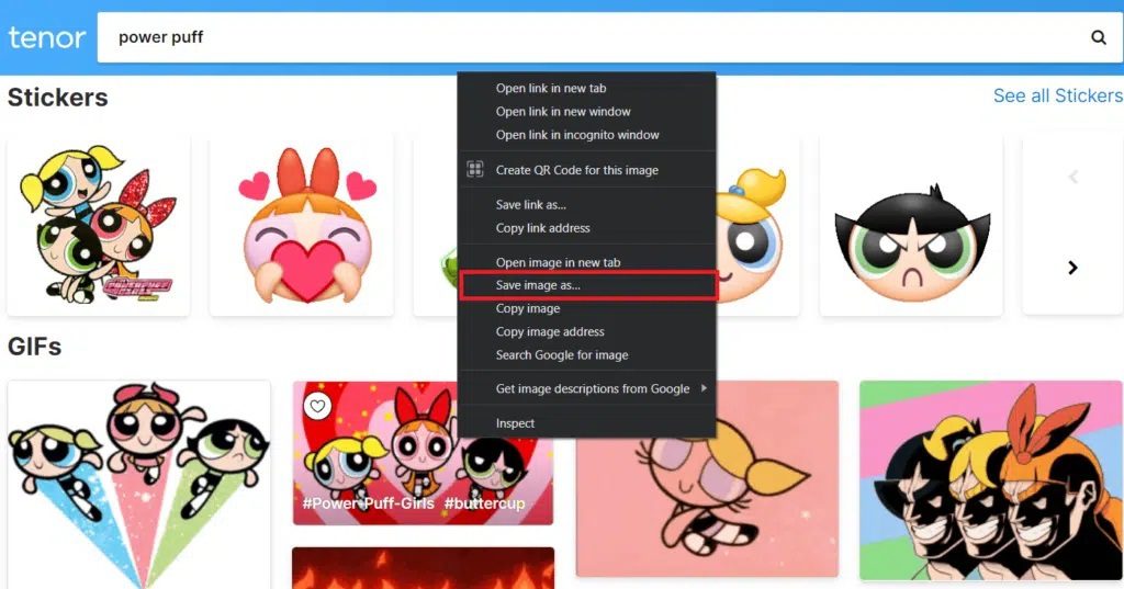 right-click-on-your-search-result-and-select-save-1024x537-1 كيفية تحميل GIF من GIPHY