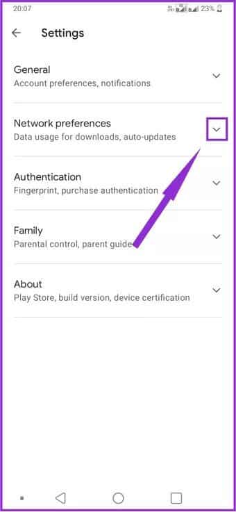 select-network-preference-dropdown-button_7c4a12eb7455b3a1ce1ef1cadcf29289 كيفية تعطيل وظيفة التحديث التلقائي لتطبيقات Android عبر بيانات الجوال