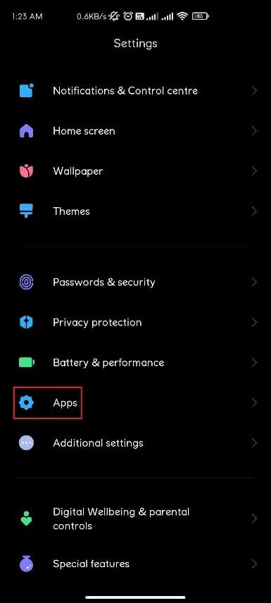 settings-menu-in-android-spotify-wont-open إصلاح عدم فتح Spotify على Windows 10