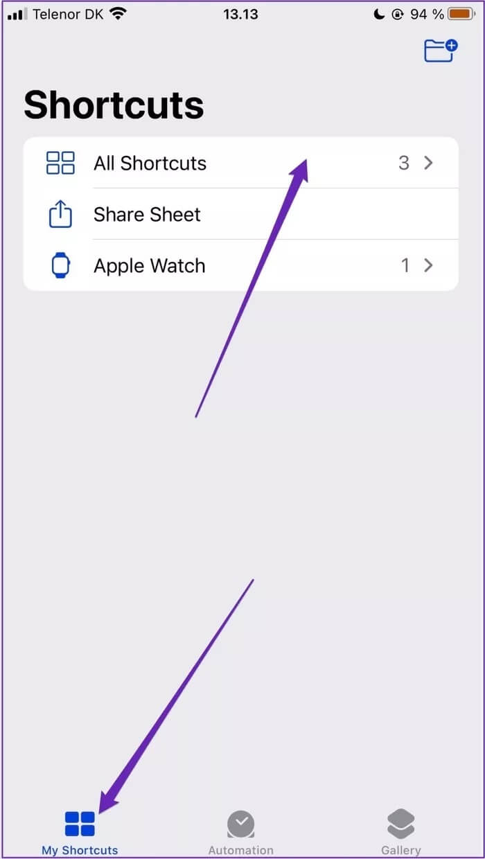shortcuts-tab-iphone_935adec67b324b146ff212ec4c69054f كيفية إنشاء اختصارات مخصصة على جهاز iPhone الخاص بك