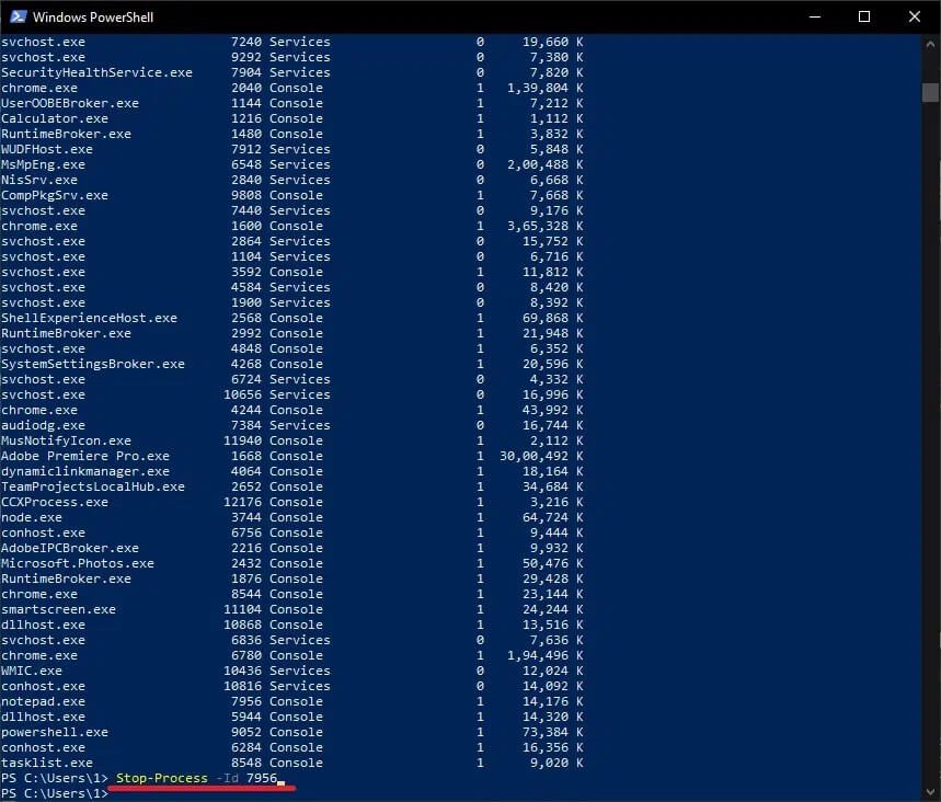 to-terminate-a-process-using-its-pid-use-the-synt 3 طرق لانهاء عملية في نظام التشغيل Windows 10