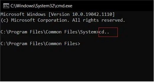 type-cd-and-press-enter-key كيفية تغيير الدليل في CMD على نظام التشغيل Windows 10