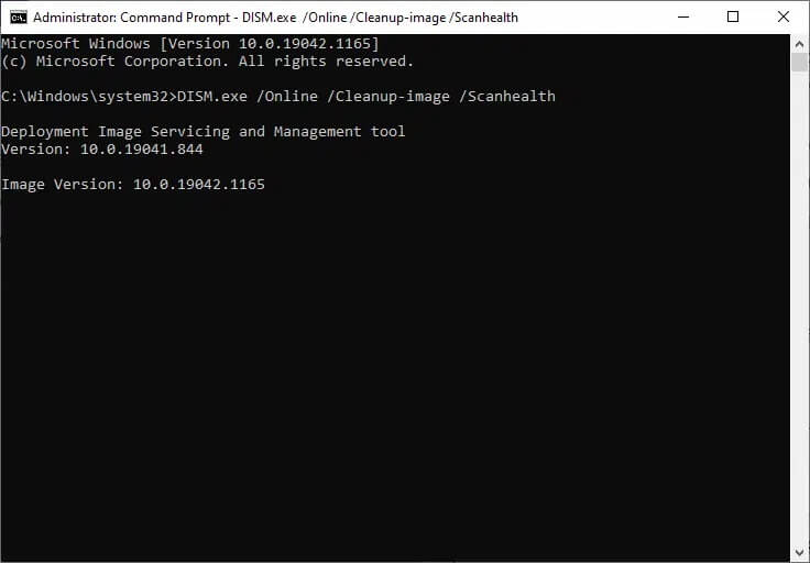 type-the-mentioned-command-and-hit-enter إصلاح خطأ DISM 87 في نظام التشغيل Windows 10