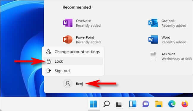 كيفية قفل جهاز الكمبيوتر Windows 11 - %categories