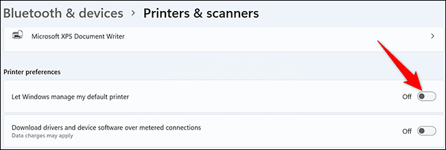 10-disable-default-printer-windows-11 كيفية تعيين الطابعة الافتراضية على Windows 10 أو 11