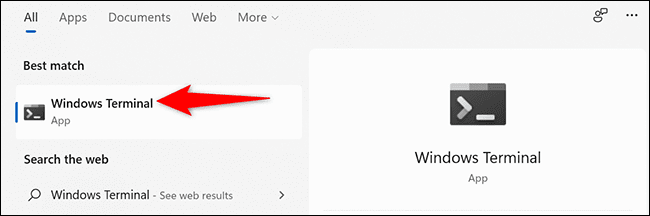 10-open-windows-terminal كيفية مسح ذاكرة التخزين المؤقت على Windows 11
