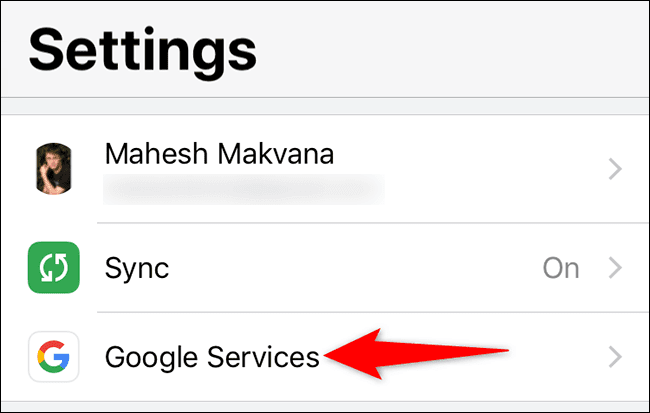 11-chrome-iphone-google-services كيفية تعطيل اقتراحات البحث في شريط العناوين في Google Chrome