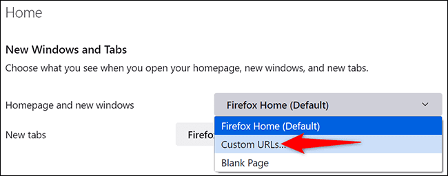 14-firefox-custom-urls كيفية جعل Google صفحتك الرئيسية في Chrome أو Firefox أو Edge أو Safari