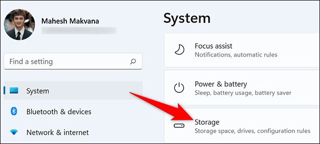 14-storage-settings كيفية مسح ذاكرة التخزين المؤقت على Windows 11