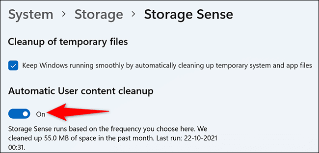 16-enable-storage-sense كيفية مسح ذاكرة التخزين المؤقت على Windows 11