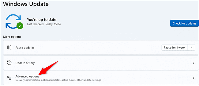 2-advanced-update-options كيف يتم إشعارك عندما يتطلب تحديث Windows 11 إعادة تشغيل